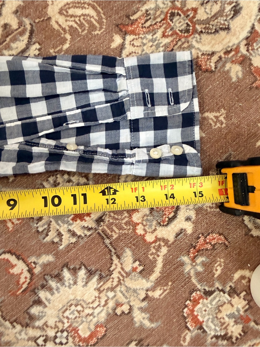 J.Crew Black & White Gingham Button-Up Shirt - Classic Women's Top - Picture 7 of 7
